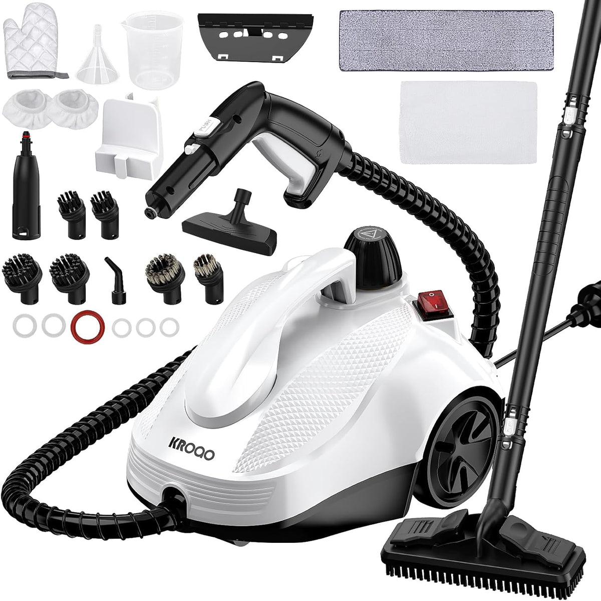 Steam Cleaner with 23 Accessories, 16.4ft Power Cord N9648