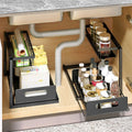 2 Pack Metal Slide Out Under Sink Organizer K41516