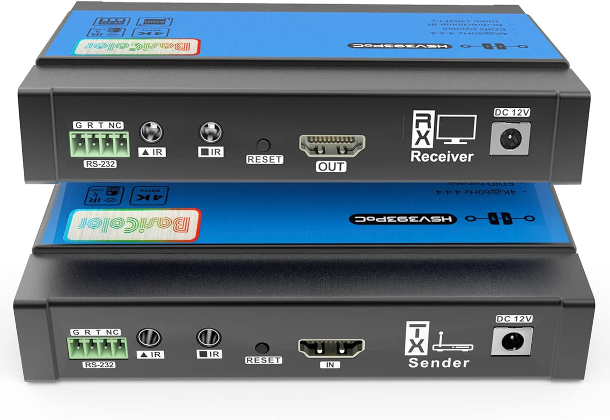 4K HDMI Extender Over Cat5e Cat6 Up to 100m with IR F4491