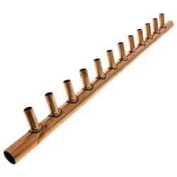 1-Inch Male Sweat Copper Manifold with 1/2-Inch Sweat Loops (12 Outlets) L9714