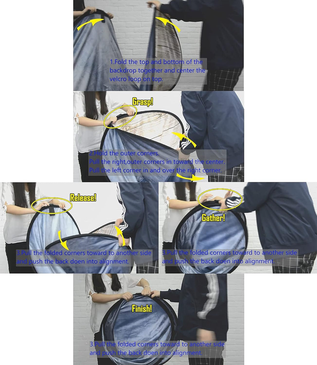 5x6.5ft Collapsible Backdrop Z166715