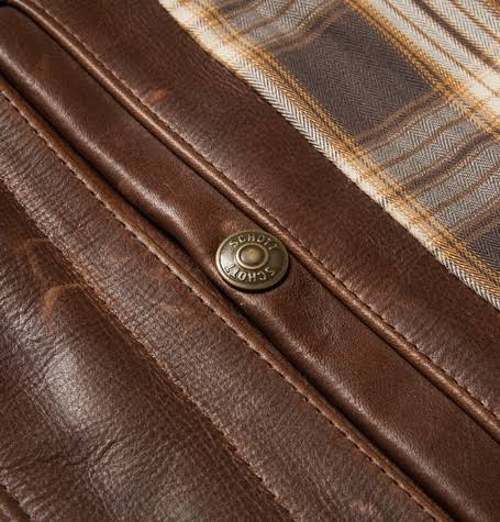 Brown Leather Jacket B4888