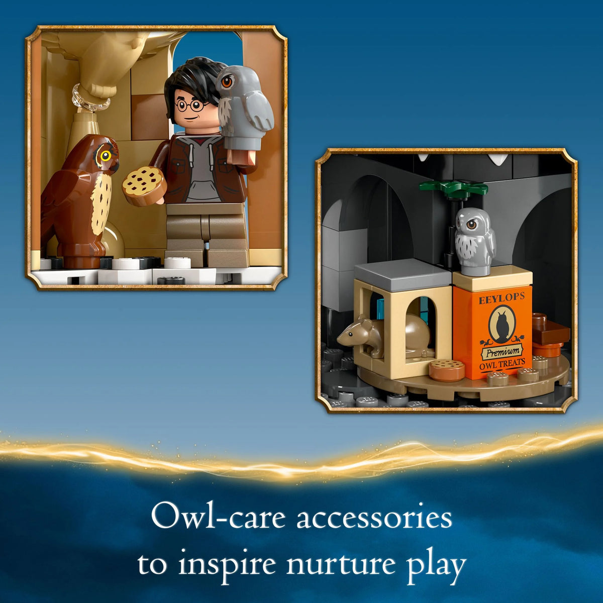 LEGO Harry Potter Hogwarts Castle Owlery Toy Playset with 3 Characters O72041