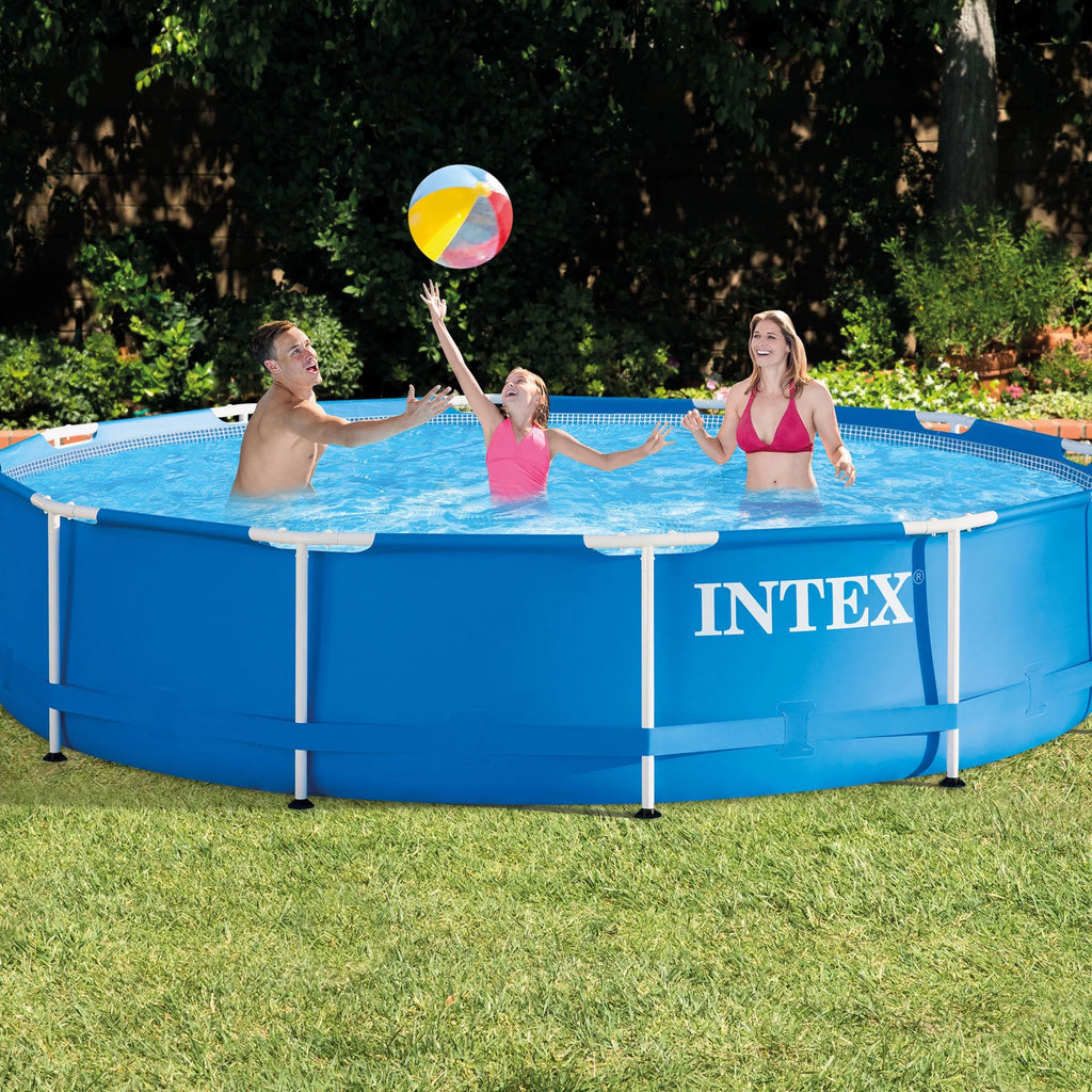 12' x 30'' Metal Frame Above Ground Swimming Pool with Filter Pump C2982