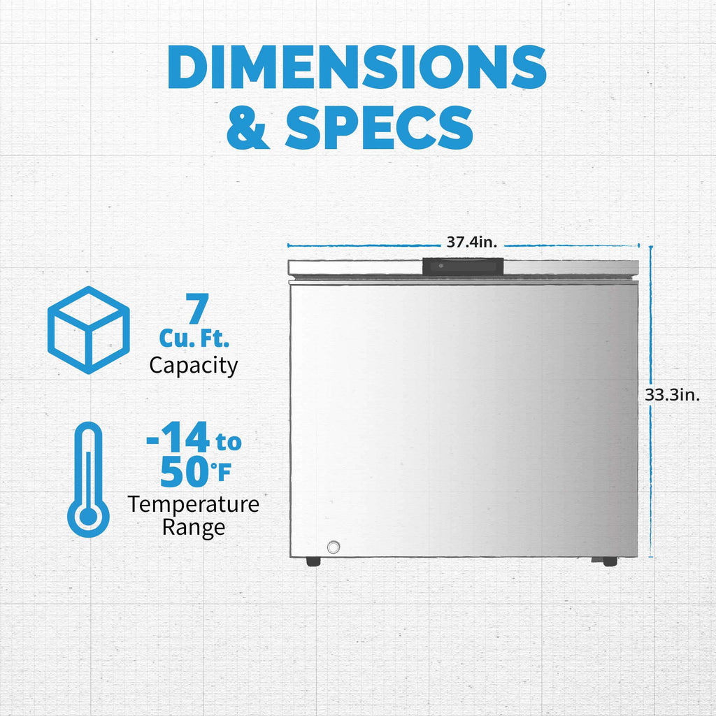 6.7 Cu. Ft. Black Compact Chest Freezer C574082