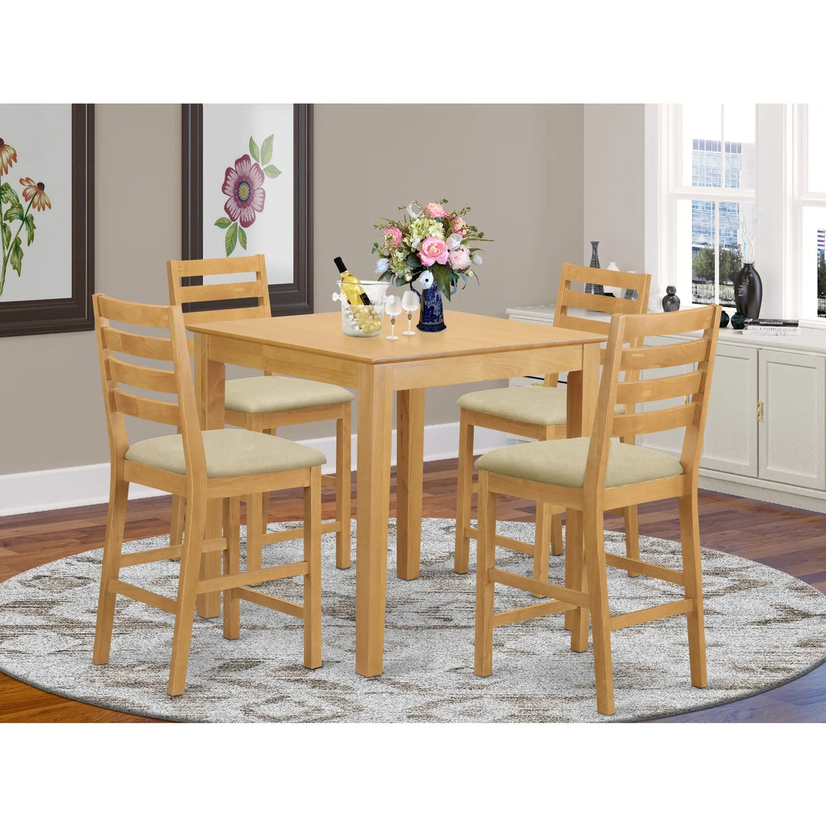 Contemporary Pub Set Table And Chairs R666225