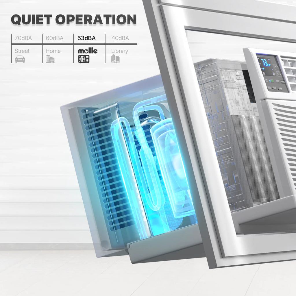 5,000 BTU Mechanical Window Air Conditioner with Multi-Speed Fan, White X642