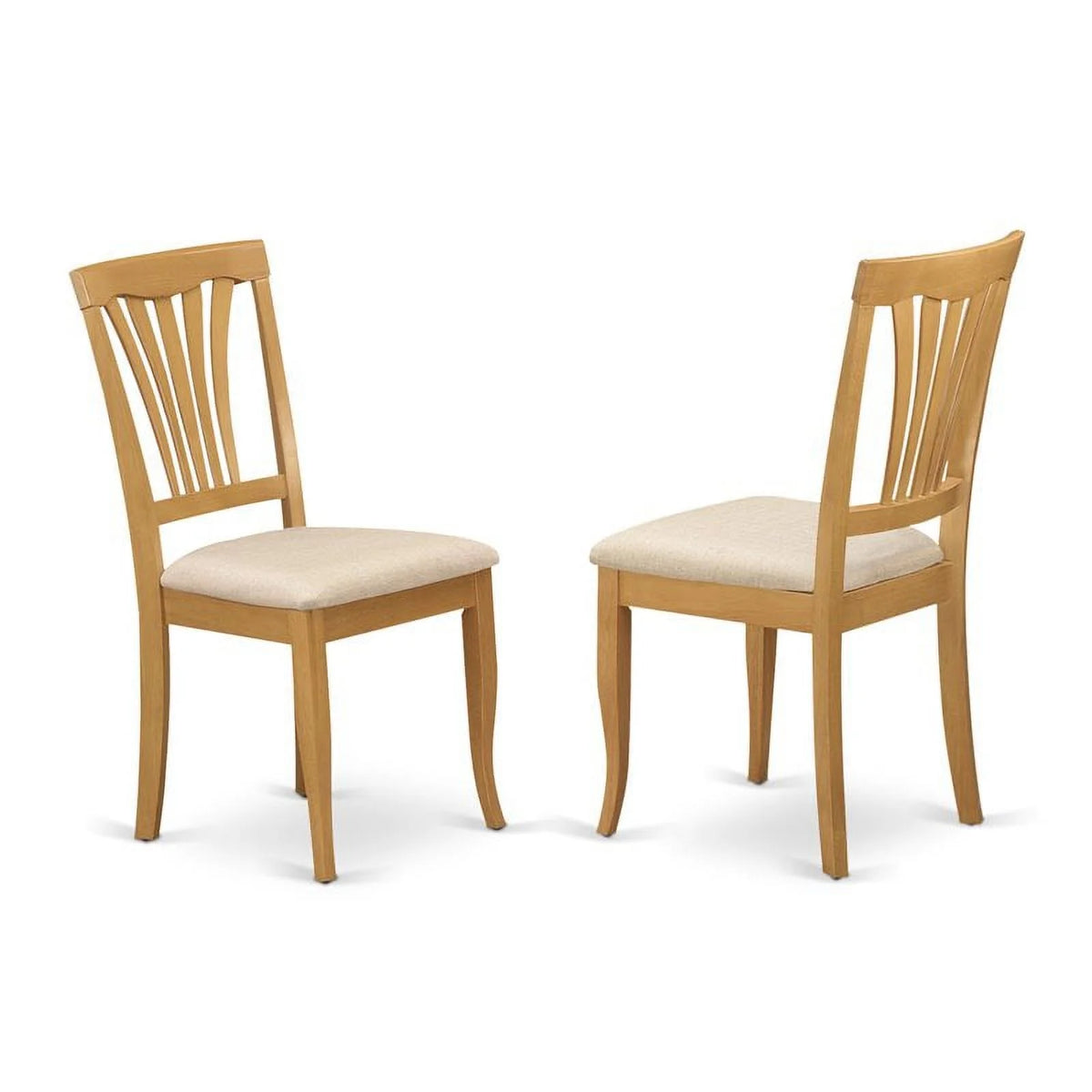 Oak Wood Dining Set with Fabric Seat M7080