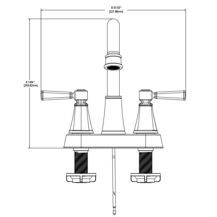 Chrome Double Handle High-Arc Bathroom Faucet H89574