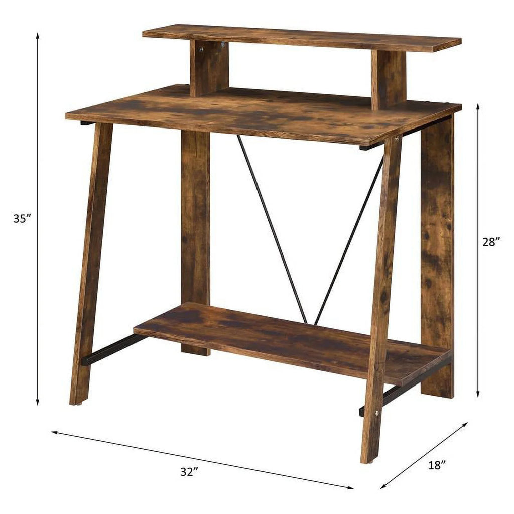 Wooden Writing Desk and Swivel Office Chair K309657