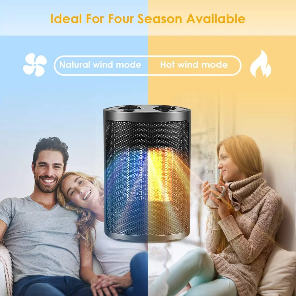 1500W Ceramic Portable Space Heater S367