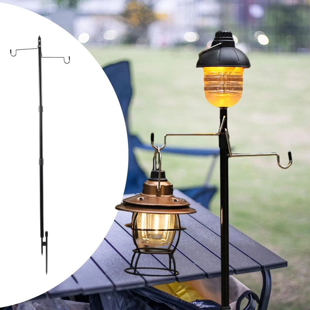 Camping Lantern Stand Collapsible Lightweight Light Holder H118752
