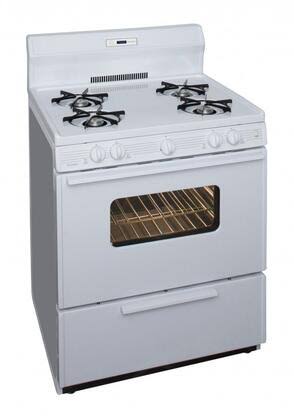 Freestanding Gas Range with 4 Burners in White D127