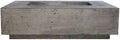 Pewter 56x38-Inch Concrete Gas Fire Pit H40640