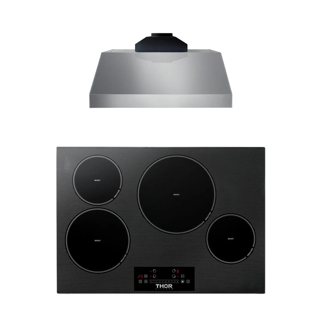 30 Induction Cooktop and Under Cabinet Range Hood N762