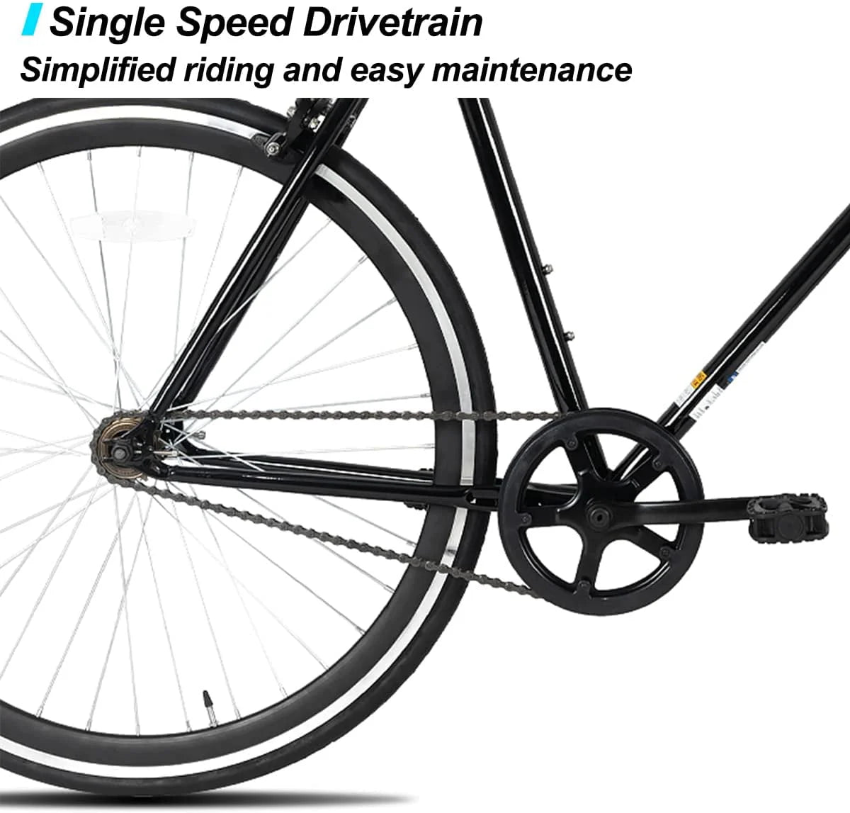 Single Speed Fixed Gear Bike with 700C Wheels E26480
