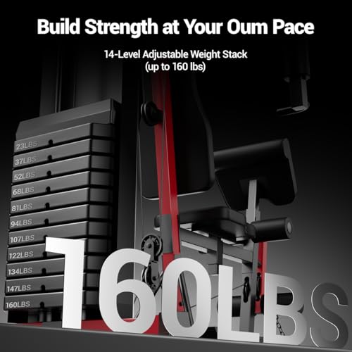 Home Gym Workout Station with 160LBS Weight Stack R72208