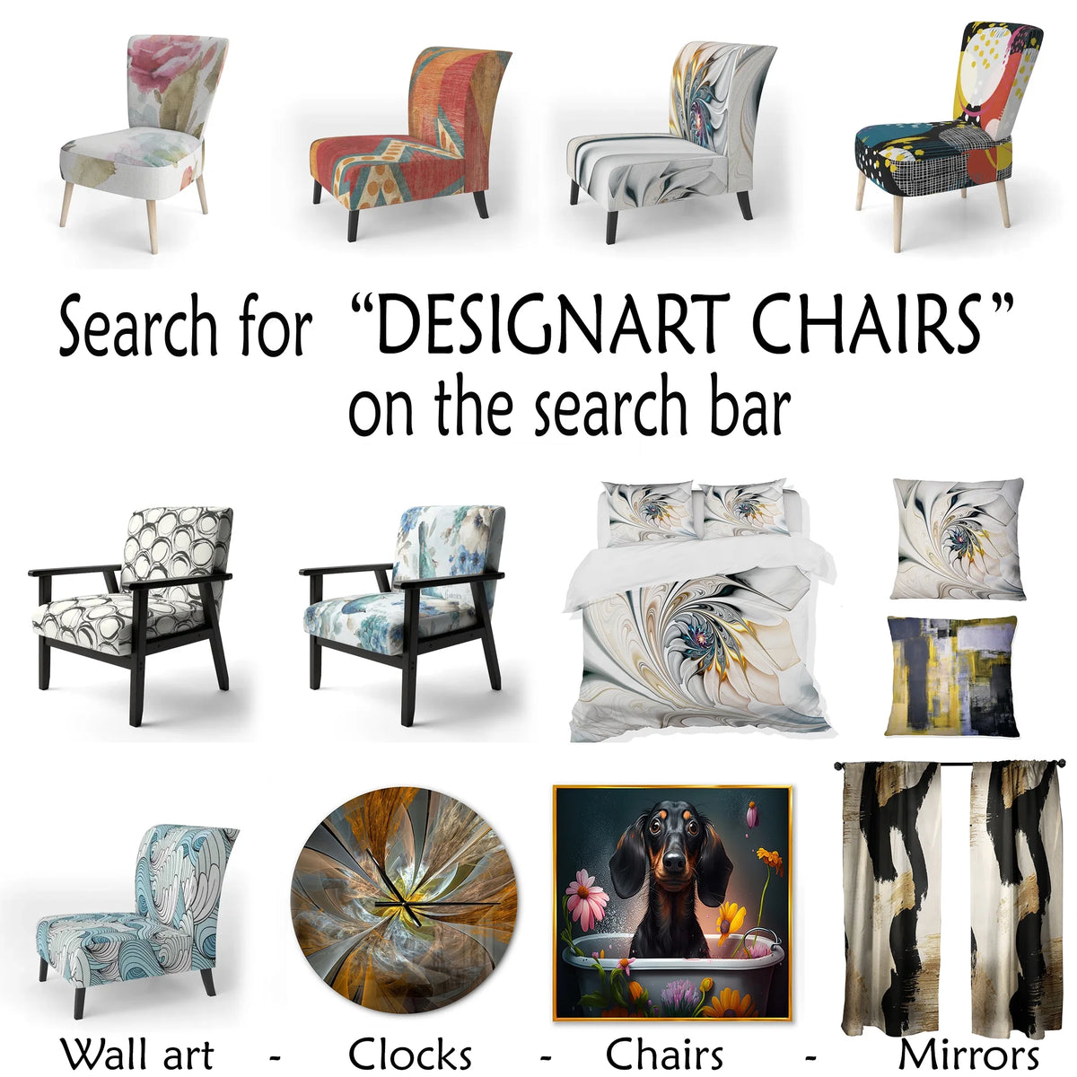 White Floral Paisley Upholstered Accent Chair H292