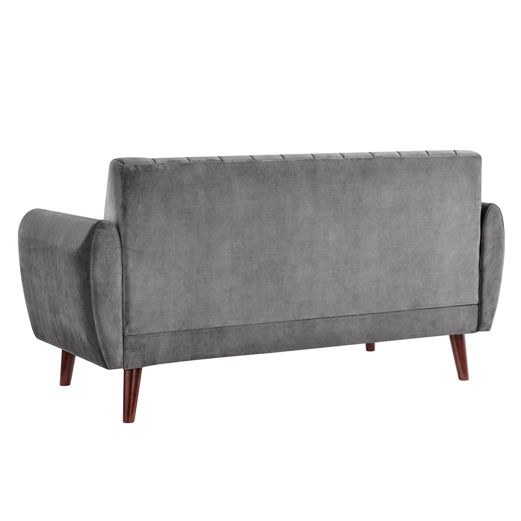 Grey Flannel Sofa and Loveseat Set V539
