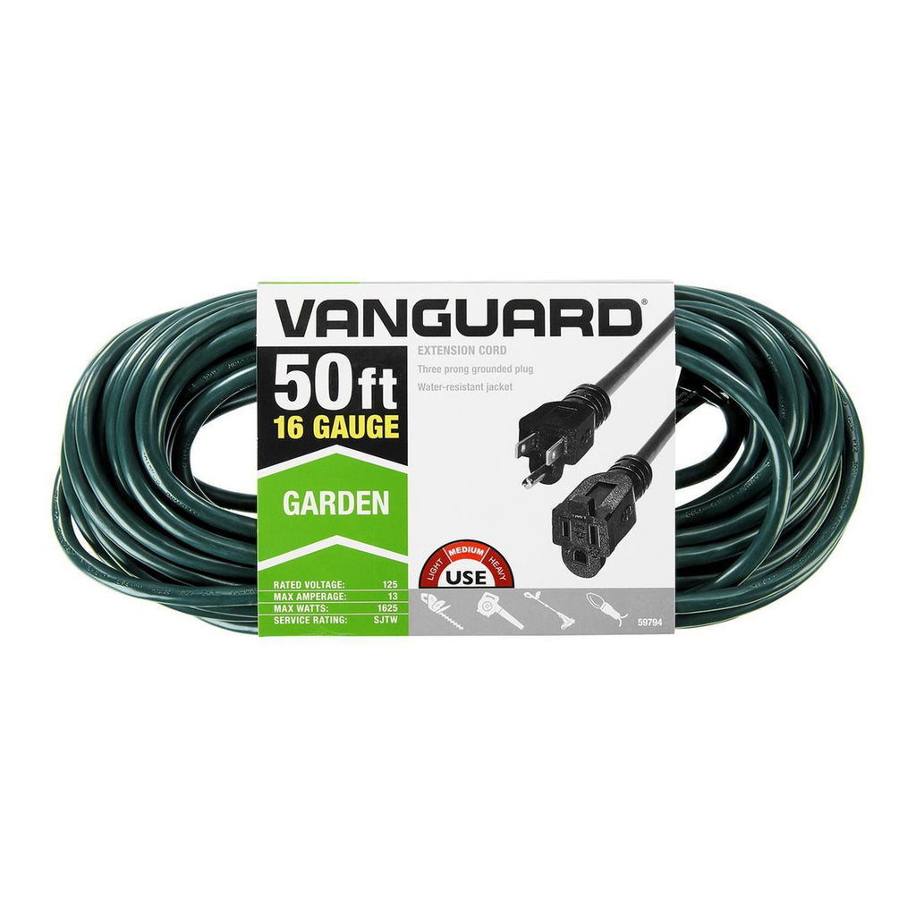 50 ft. 16/3 Gauge Indoor/Outdoor Extension Cord, Green A22448