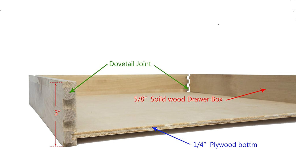 Slide Out Cabinet Shelf Pull-Out Wood Drawer Storage, Soft-Close, Pack of 2 E97414