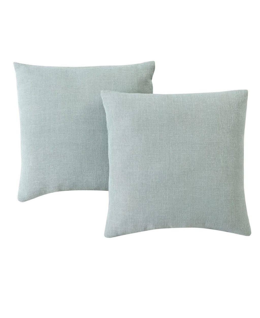2pk 18″ square Faux Linen Decorative Pillows, Green B159