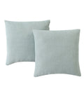 2pk 18″ square Faux Linen Decorative Pillows, Green B159