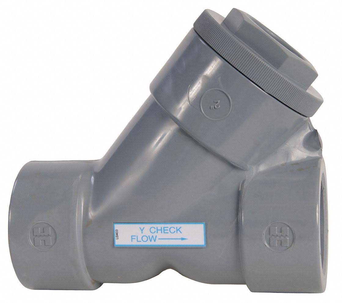 1-1/4x22 Flanged PVC Y Check Valve L1471