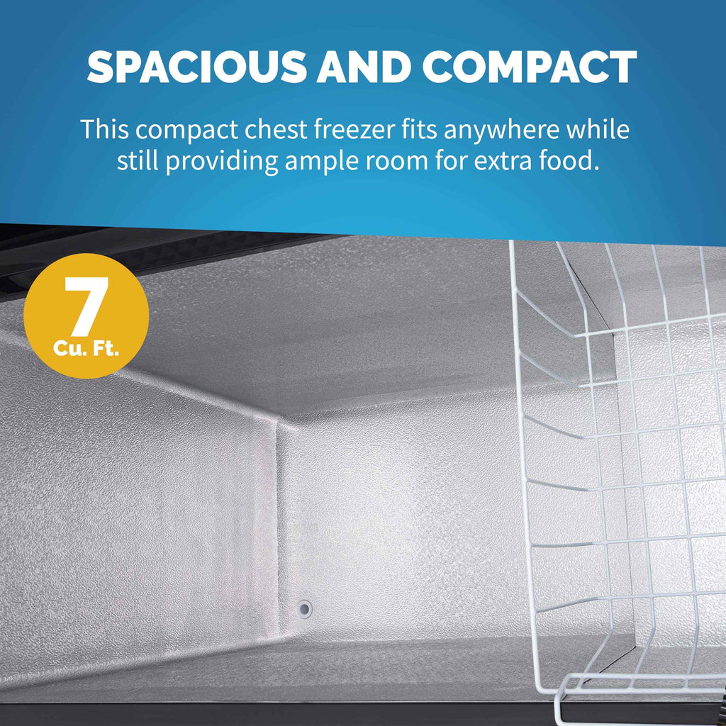 6.7 Cu. Ft. Black Compact Chest Freezer C574082