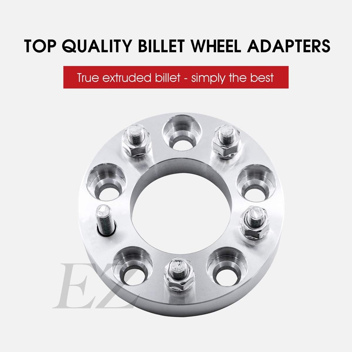 2 Wheel Adapters 5x115 to 5x115 Thickness 1 Inch 14 x1.5 Studs V13022