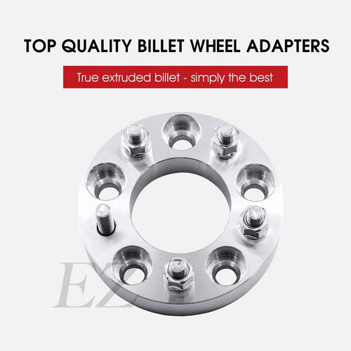 2 Wheel Adapters 5x115 to 5x115 Thickness 1 Inch 14 x1.5 Studs V13022