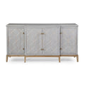 Wood 4-Door Server in Soft Graphite Gray K584