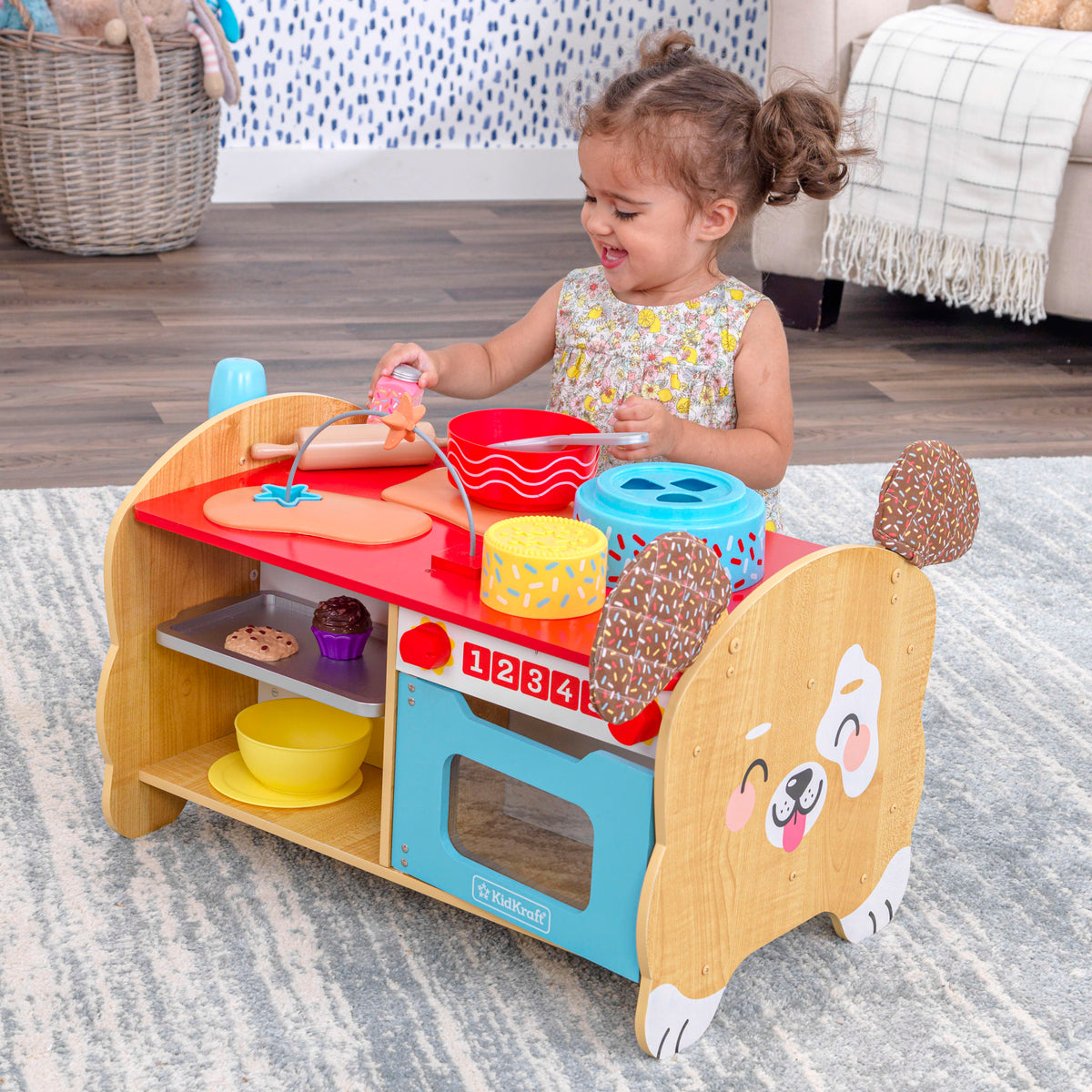 Wooden Toddler Activity Center with 20 Accessories T827029