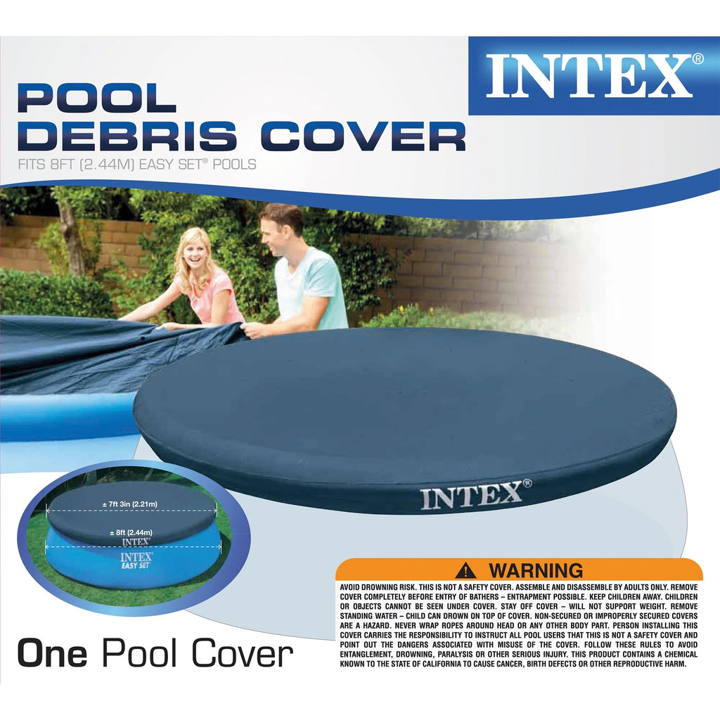 Inflatable Round Swimming Pool with Cover J542846