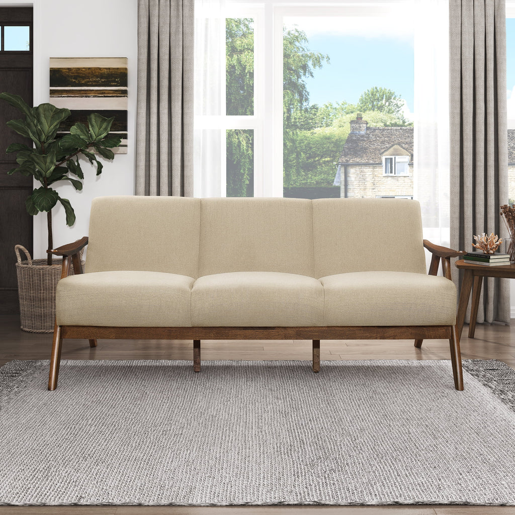 Light Brown Fabric Sofa H505524