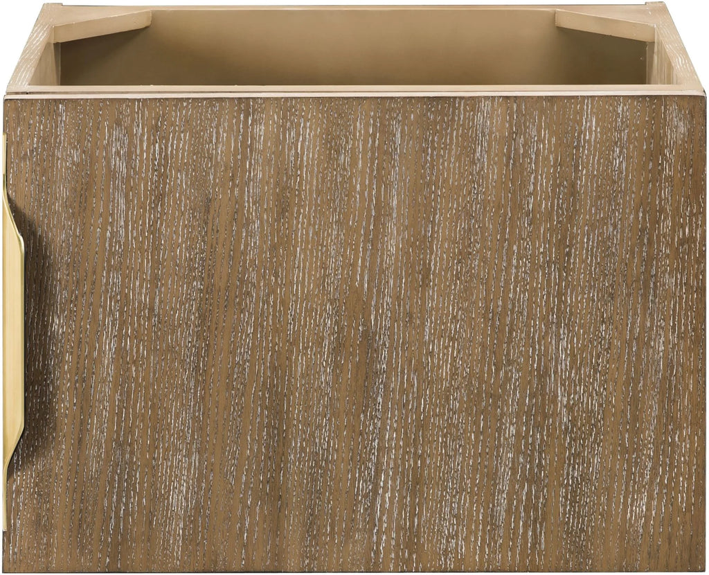 24" Wall Mounted Single Basin Hardwood Vanity U58014