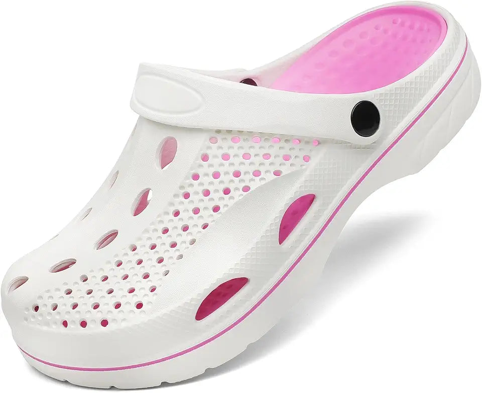 Arch Support Clogs Slip-on Garden Shoes with Cushion Insoles Y9661