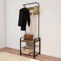 Metal Coat Rack and Storage Bench U950400