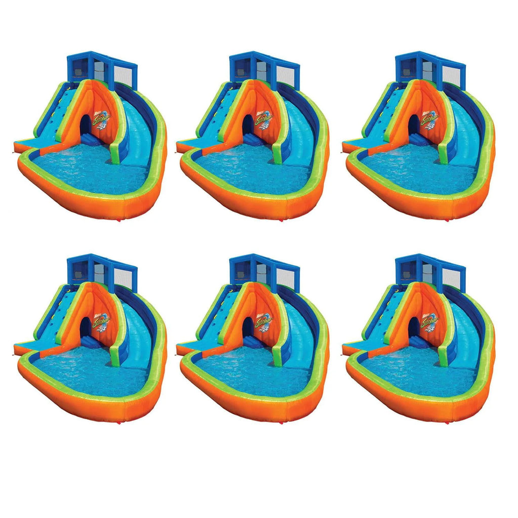 Inflatable Kiddie Pool with Slides & Cannons (6 Pack) T452350