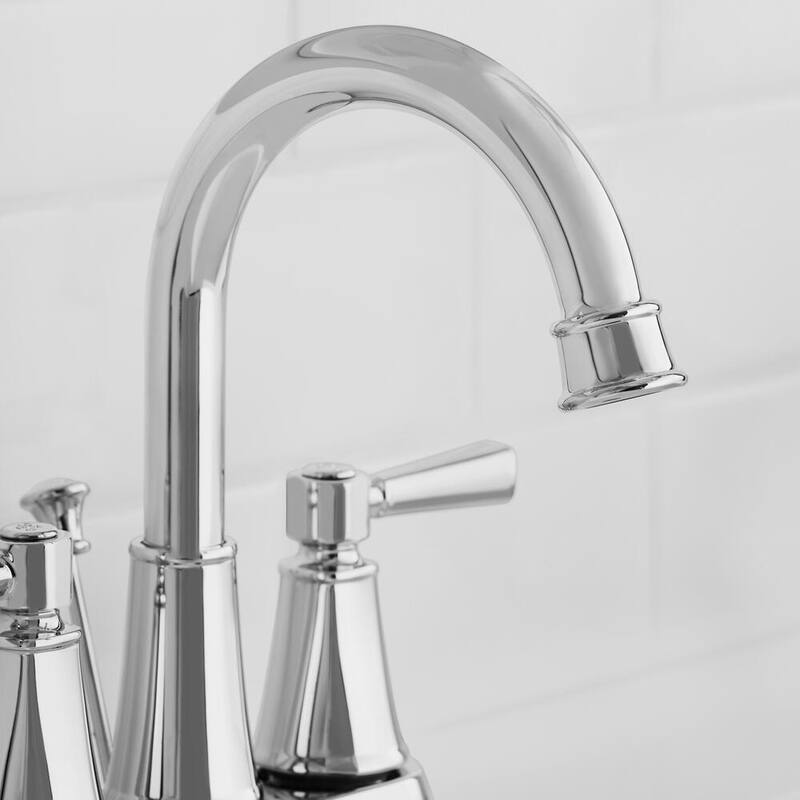 Chrome Double Handle High-Arc Bathroom Faucet H89574