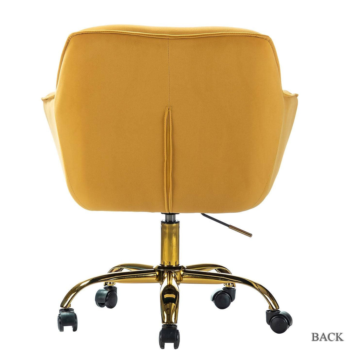 Black Swivel Task Chair with Tufted Back D340