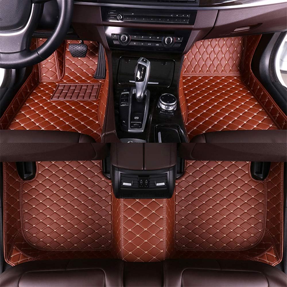 Beige XPE Leather Full Surrounded Car Floor Mats C1870