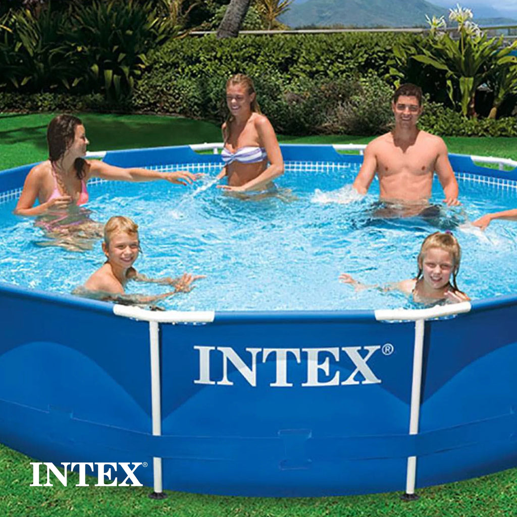 12' x 30'' Metal Frame Above Ground Swimming Pool with Filter Pump C2982