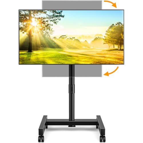 Rolling TV Stand for 13-50 Inch Flat Curved TV with Wheels D431