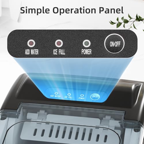 Portable Countertop Ice Maker with Carry Handle U815