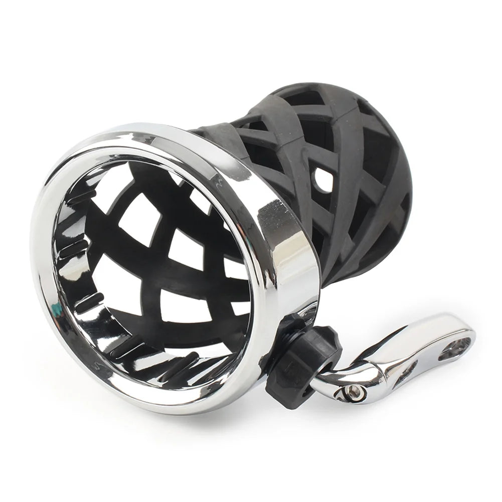 Motorcycle Handlebar Cup Holder with Mesh Basket Mount P399