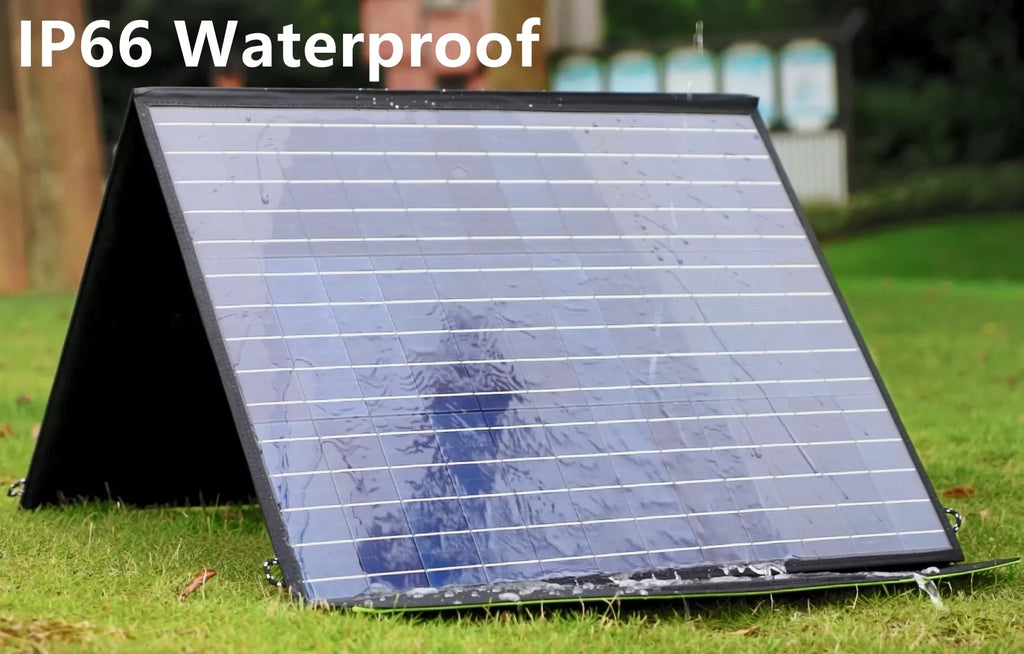 2000 Watt 1500Wh Portable Solar Generator Kit with 4 Pack 100W Foldable Solar Panel L8919