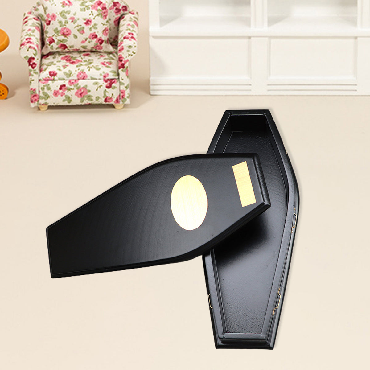 Dollhouse Coffins Model Wooden Mini Furniture Accessory B92830