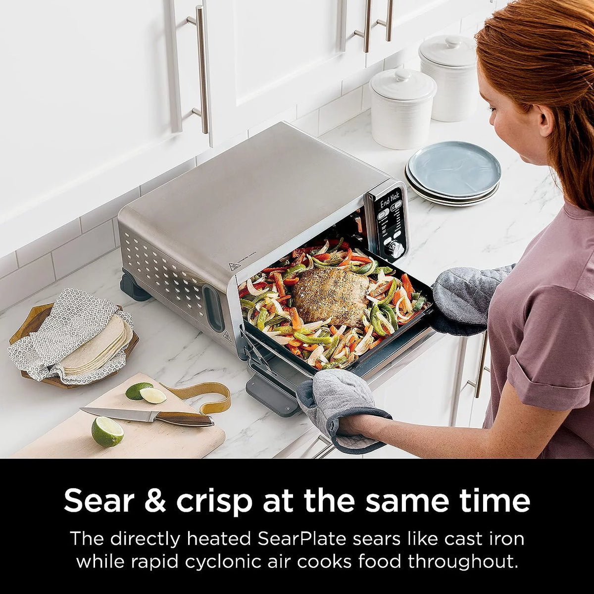 Pre-Owned 13-in-1 Dual Heat Air Fry Oven, XL - Silver M24190