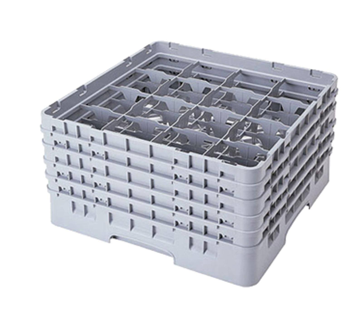 Full Size Compartment Glass Rack - Soft Gray O24452